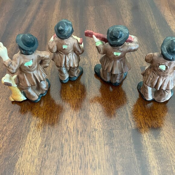 Emmet Kelly Jr. Ceramic Vintage Clown Collectibles 4" Tall Set of 4 - Picture 3 of 6